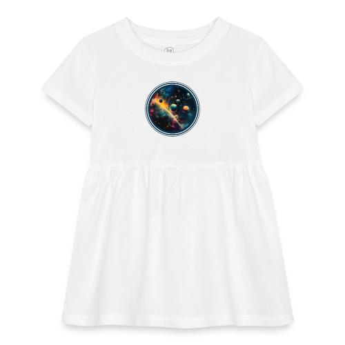 Painted Planetscape - Infant Baby Rib Dress