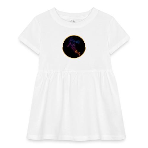 Basketball: Neon Jump Shot - Infant Baby Rib Dress