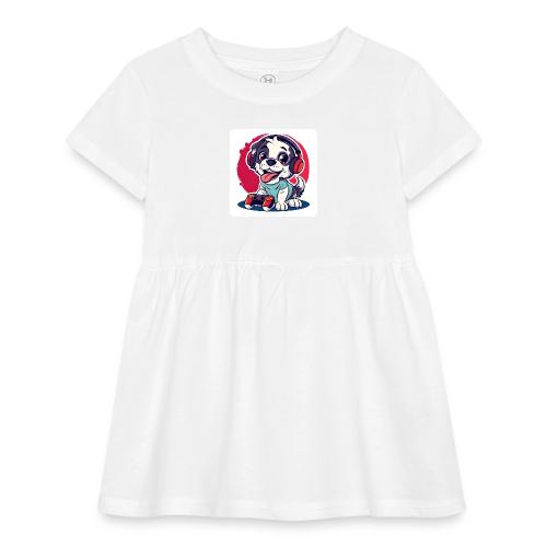 Puppy: Playful Paws Gaming Buddy - Infant Baby Rib Dress