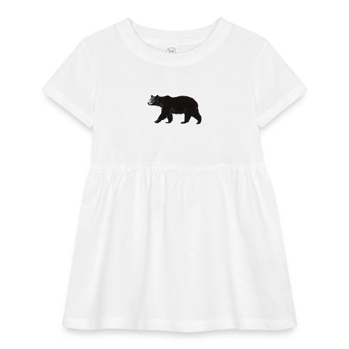 Midnight Black Bear - Infant Baby Rib Dress
