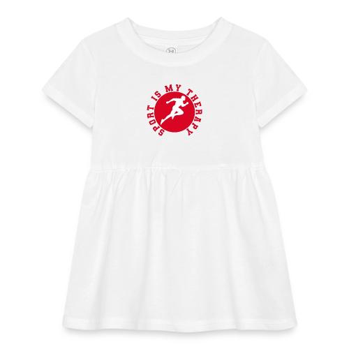 Sport Is My Therapy – Running Motivation Badge - Infant Baby Rib Dress