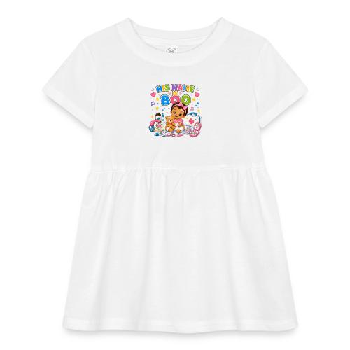 His Name Is Boo - Girl-B - Infant Baby Rib Dress