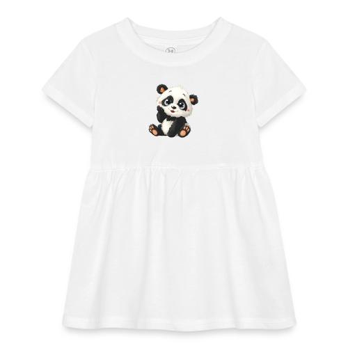 Blushing Baby Panda - Infant Baby Rib Dress