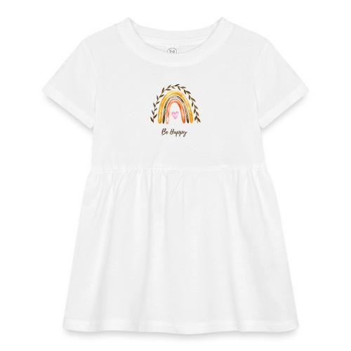 Be happy - Infant Baby Rib Dress