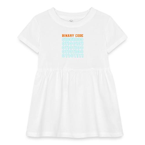Say Hello in Binary code - Infant Baby Rib Dress