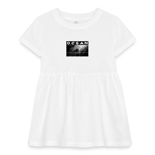 Ocean: Monochrome descent of a scuba diver - Infant Baby Rib Dress