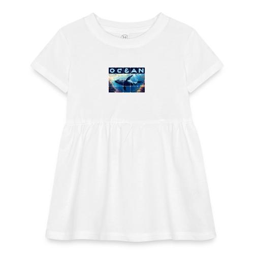 Ocean: Majestic Deep - Infant Baby Rib Dress