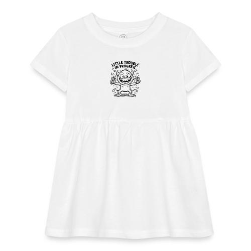 Playful Mischief Demon Illustration - Infant Baby Rib Dress