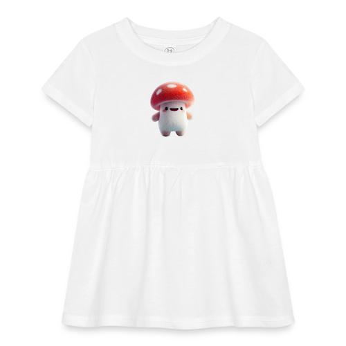Mushroom: Red Forest Friend - Infant Baby Rib Dress