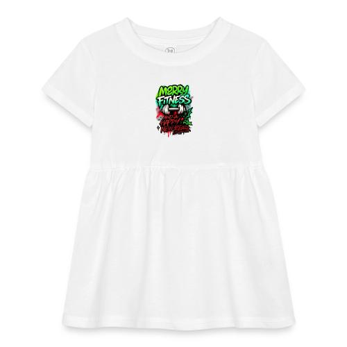 Merry Fitness Christmas Gym Humor - Infant Baby Rib Dress