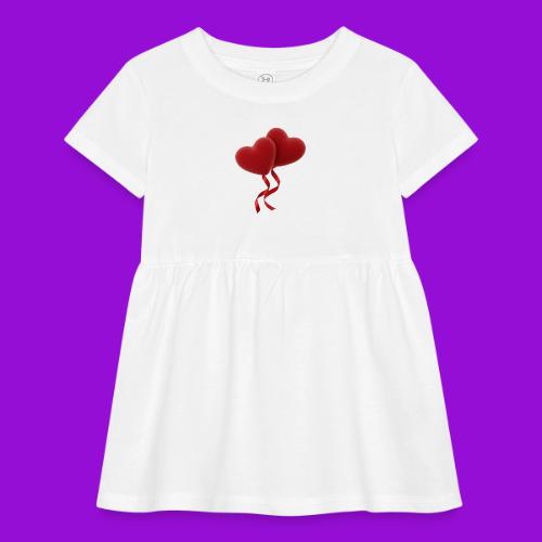 Two hearts together - Infant Baby Rib Dress