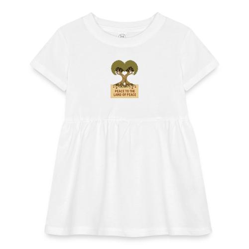 Peace To The Land Of Peace Tree Heart - Infant Baby Rib Dress