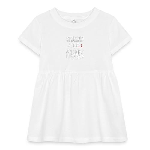 Motorcyclists Never Age Heartbeat Design - Infant Baby Rib Dress