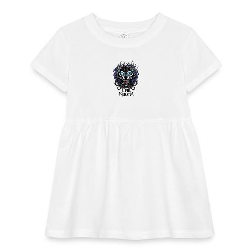 Alpha Predator Wolf Fierce Neon Eyes - Infant Baby Rib Dress