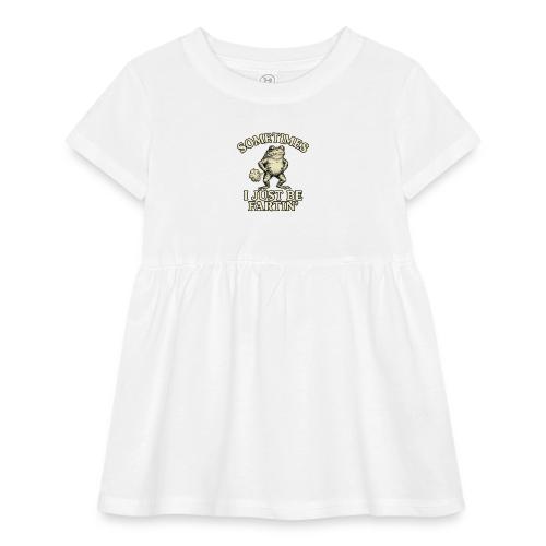 Sometimes I Just Be Fartin Funny Frog Shirt - Infant Baby Rib Dress