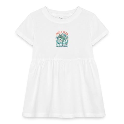 Shell Yeah Sea Turtle Beach Vibes - Infant Baby Rib Dress