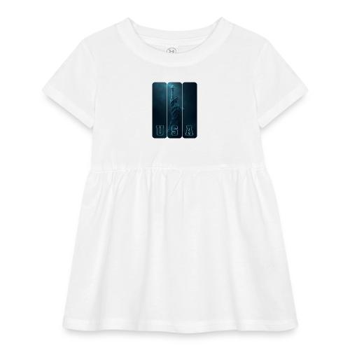 Neon Liberty USA Triptych - Infant Baby Rib Dress