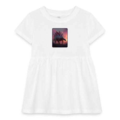 Stegosaurus Sunset Forest Design - Infant Baby Rib Dress