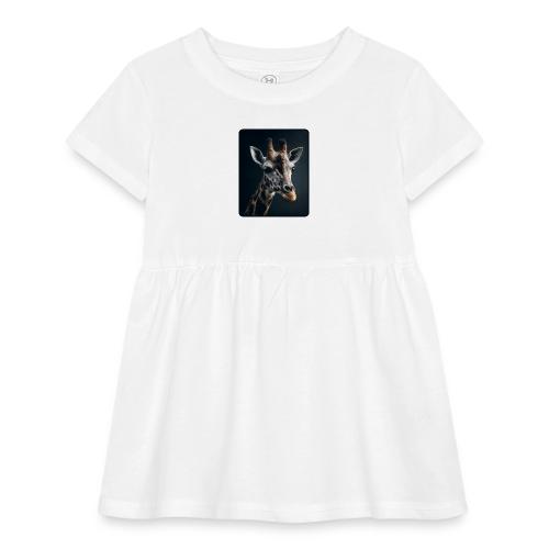 Majestic Giraffe Artistic Portrait Design - Infant Baby Rib Dress