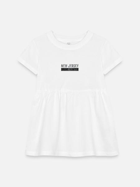 Funny UFO Drone Humor - New Jersey Drone Hunter - Infant Baby Rib Dress - white - Front