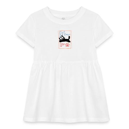 Meow Cat Paw Cute Kitty Lover Design - Infant Baby Rib Dress
