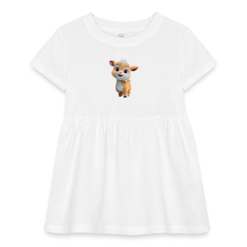 Cute Cartoon Baby Goat with Big Eyes - Infant Baby Rib Dress
