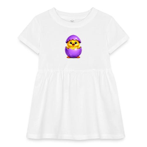 Easter Chick Purple - Infant Baby Rib Dress