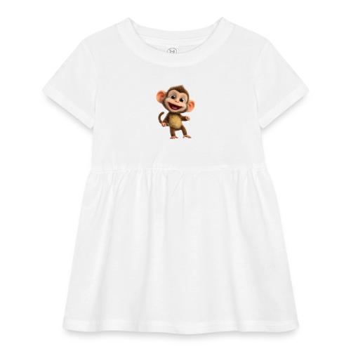 Happy Baby Monkey Standing - Infant Baby Rib Dress