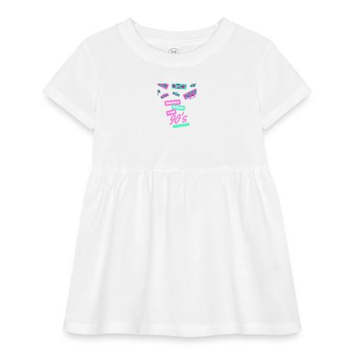 Bring Back The 90s Nostalgia Design| Retro 90s Art - Infant Baby Rib Dress