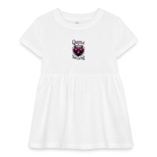 Queen of Not Caring T-Shirt - Infant Baby Rib Dress