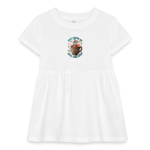 Mom's Survival Kit Tee | Coffee Chaos - Infant Baby Rib Dress