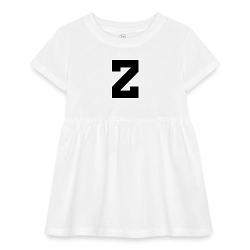 Varsity Letter Z Athletic Font Design - Infant Baby Rib Dress