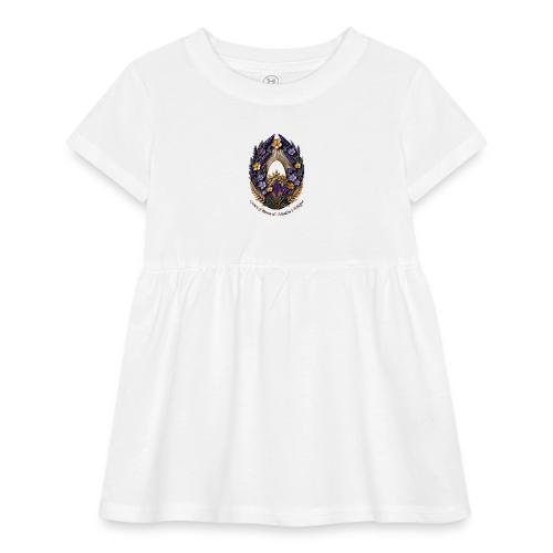 Easter Meadow Crown Renewal T Shirt, Spring Gift - Infant Baby Rib Dress