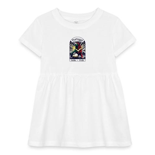 Portugal Iberian Wolf Soccer T Shirt, Pride Gift - Infant Baby Rib Dress