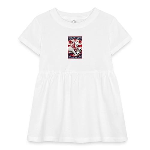 England Lion Soccer T Shirt, Football Pride Gift - Infant Baby Rib Dress