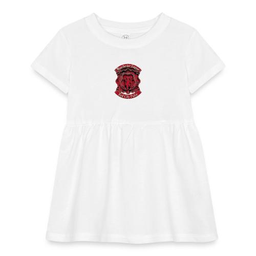 Red Manchester T Shirt, Red Soccer City Pride Gift - Infant Baby Rib Dress