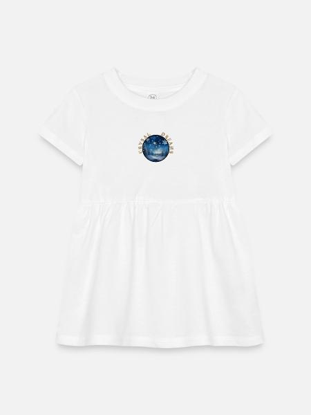 Winter's Embrace - A Crystal Clear Dream - Infant Baby Rib Dress - white - Front