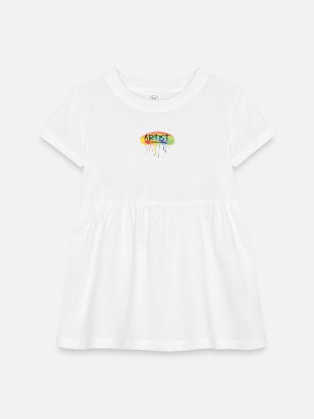 ARTIST t-shirt for artist, aprons, mugs - Infant Baby Rib Dress - white - Front