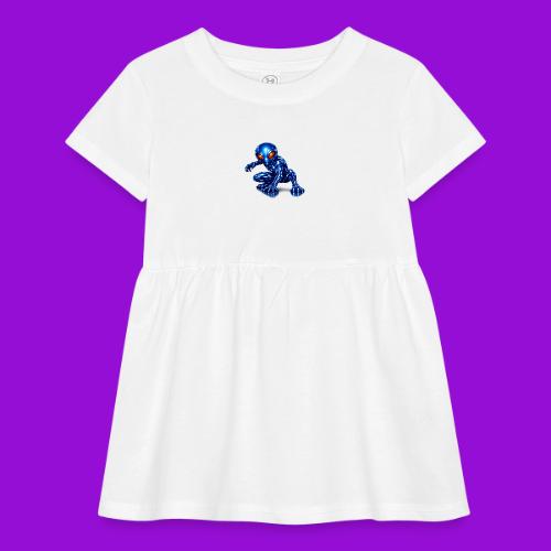 Blue Alien Crouch - Infant Baby Rib Dress