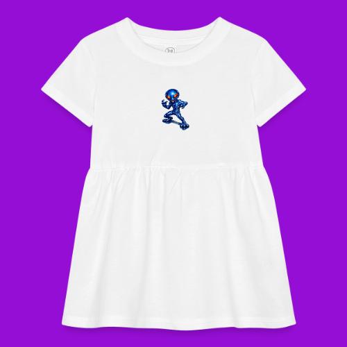 Angry Blue Alien - Infant Baby Rib Dress