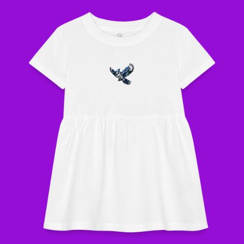 Silver Blue Jay in Flight - Infant Baby Rib Dress