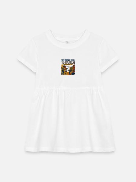 York New From Greenwich Village To Harlem Heritage - Infant Baby Rib Dress - white - Front