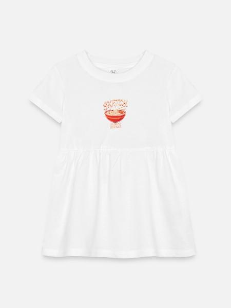 Ramen Lover Anime Artist Sketch - Infant Baby Rib Dress - white - Front
