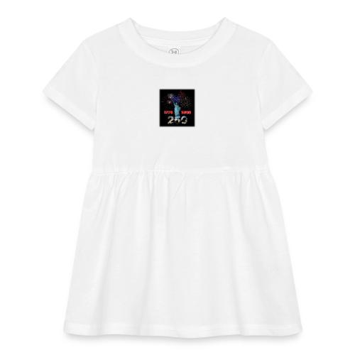 1776 - 2026 - 250 Years USA | Fireworks - Infant Baby Rib Dress