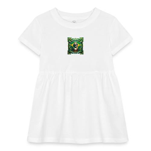 Brazil Jaguar Glory T-Shirt, Flag Pride Badge Gift - Infant Baby Rib Dress