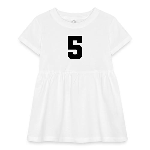 Varsity Number 5 Athletic Design - Infant Baby Rib Dress