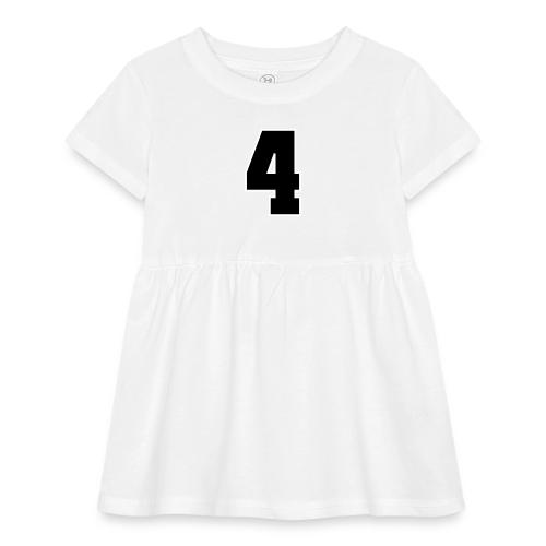 Varsity Number 4 College Style - Infant Baby Rib Dress