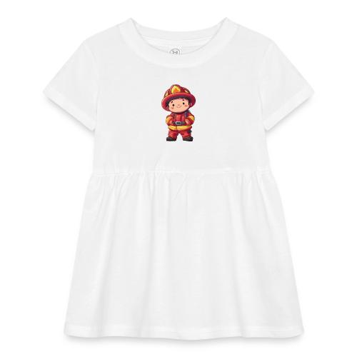 Friendly Firefighter Hero - Infant Baby Rib Dress