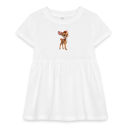 Sweet 3D Baby Deer with Big Eyes - Infant Baby Rib Dress