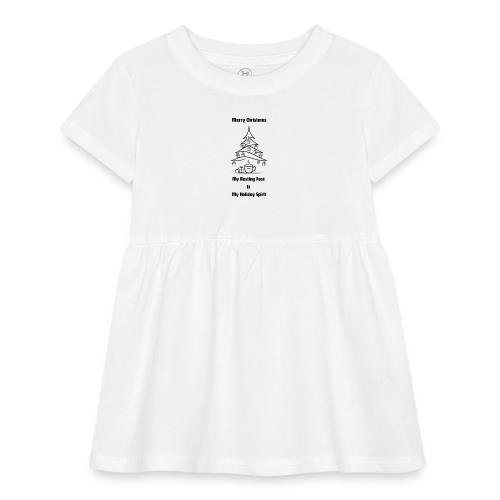 My Resting Face Is My Christmas Spirit T-Shirt - Infant Baby Rib Dress